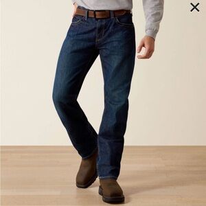 ARIAT FR M3 Loose Basic Stackable Straight Leg Work Jeans 35x30 Flame Resistant